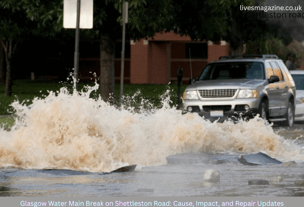 glasgow water main break shettleston road