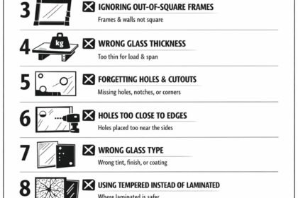 Top 10 Mistakes People Make When Ordering Custom Cut Tempered Glass