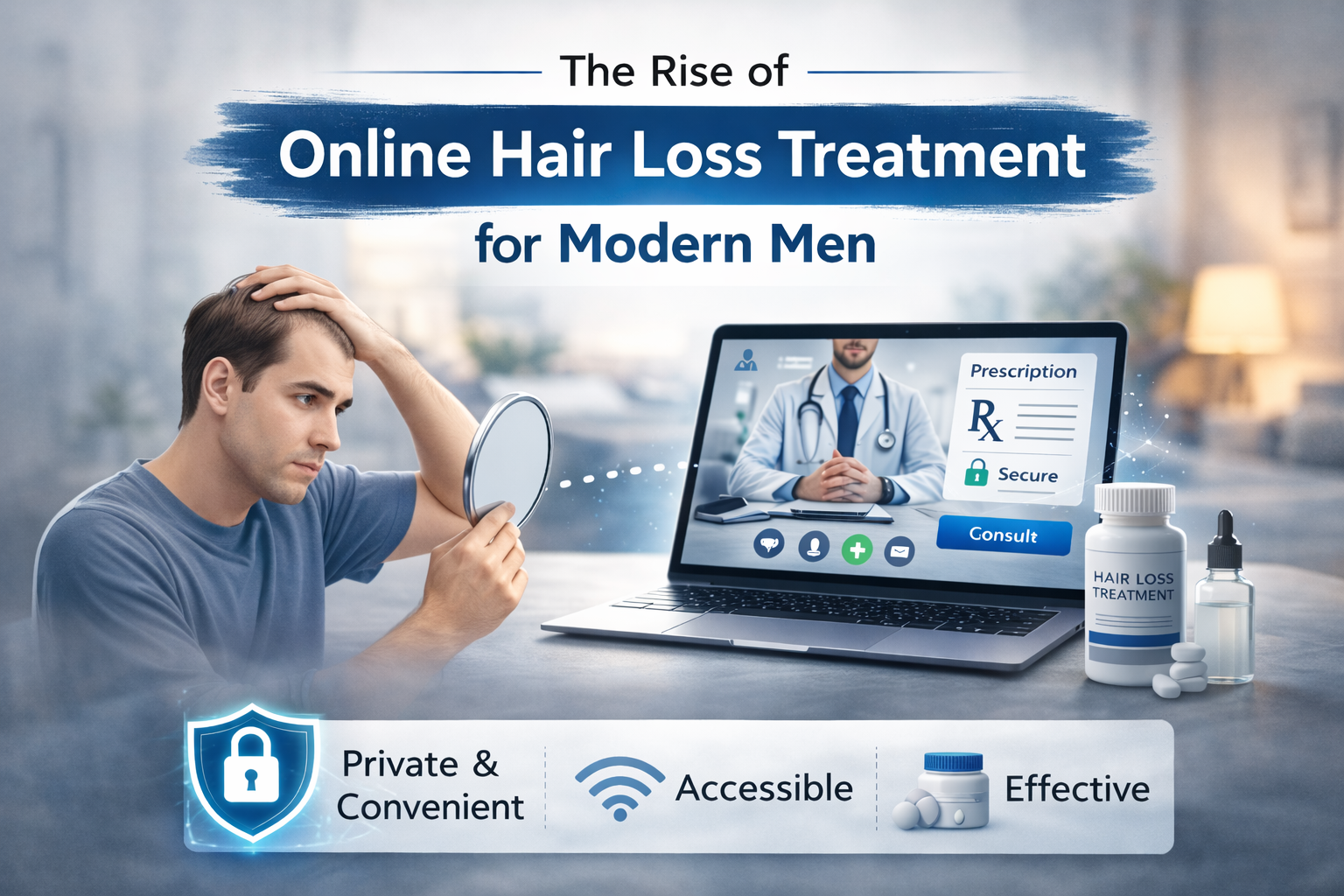 The Rise of Online Hair Loss Treatment for Modern Men